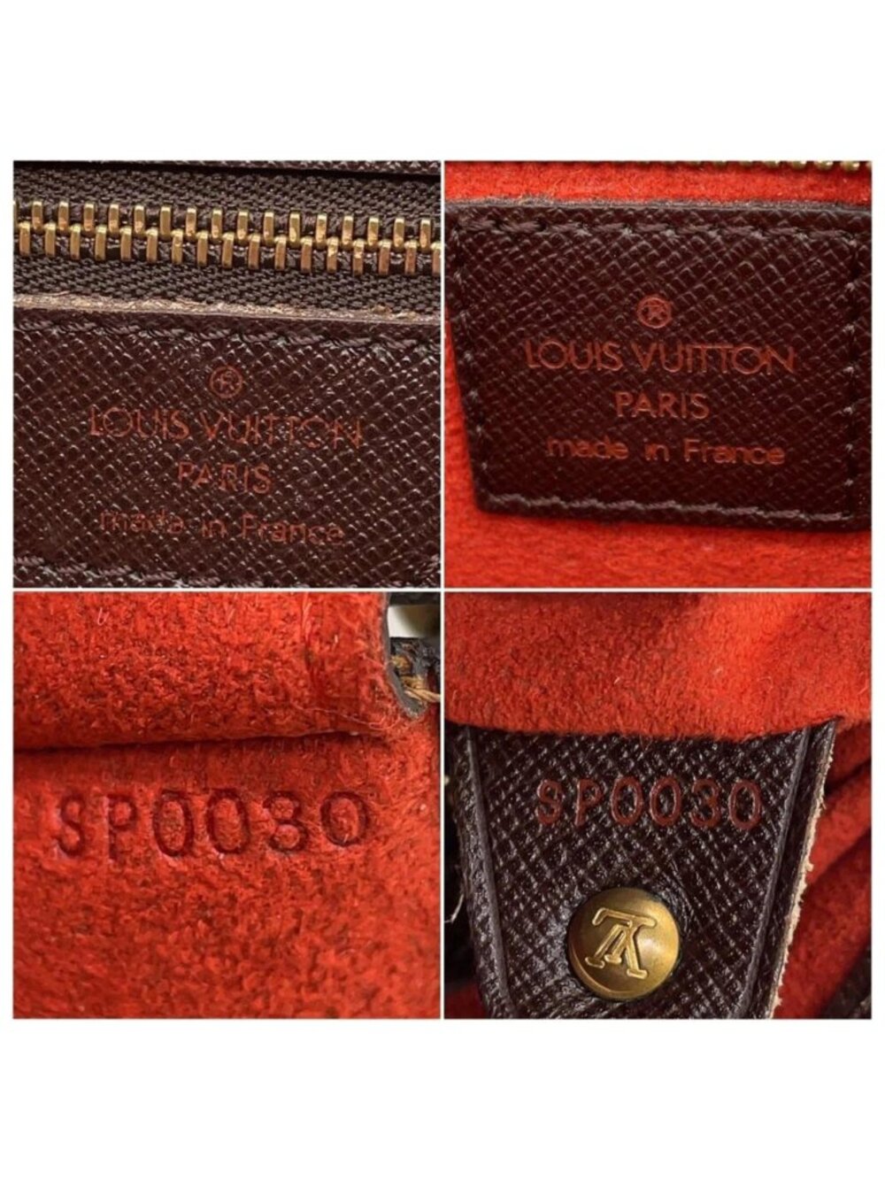 Authentic Louis Vuitton Marais Damier Ebene Bucket Tote Bag with Pochette - Picture 15 of 16